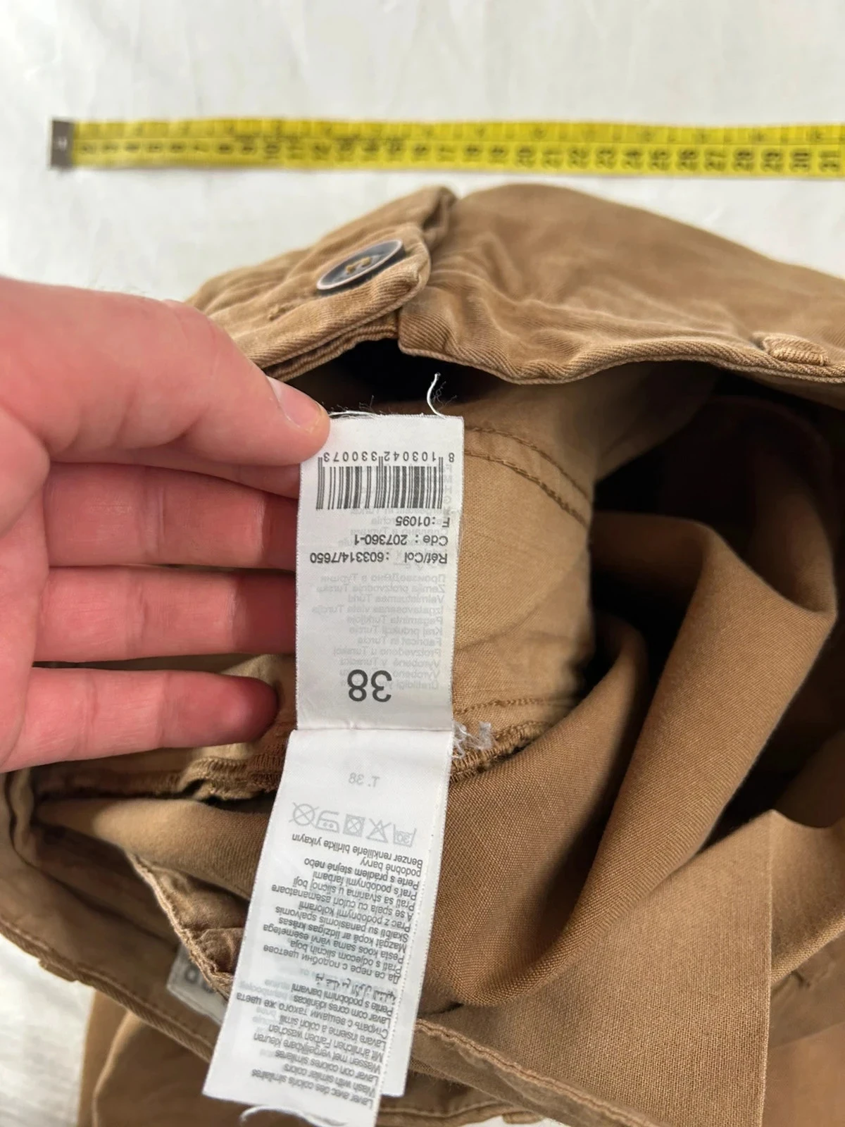 Chino beige marron Jules – photo 12